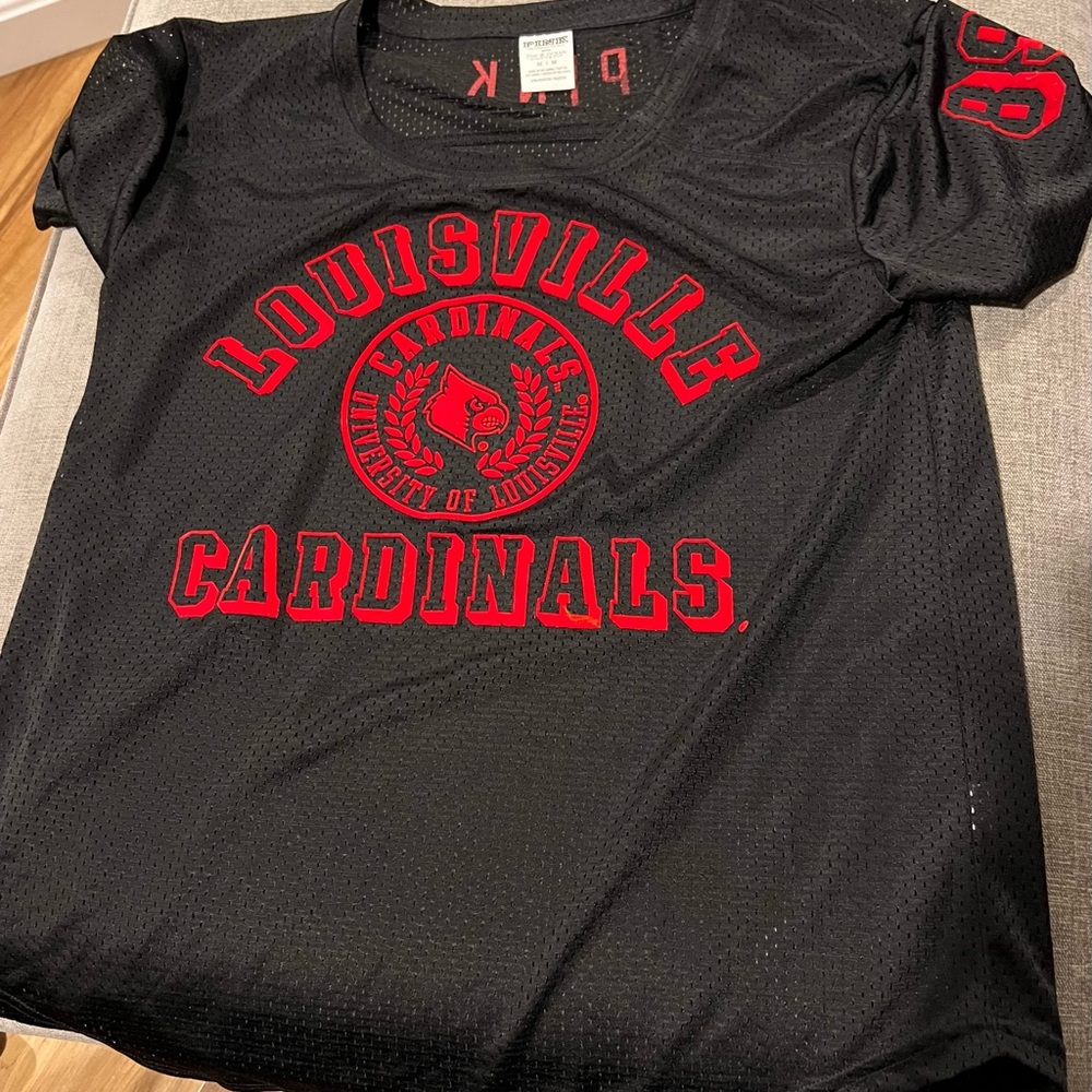 Louisville Cardinals - PINK Victoria's Secret Black and Red T-Shirt